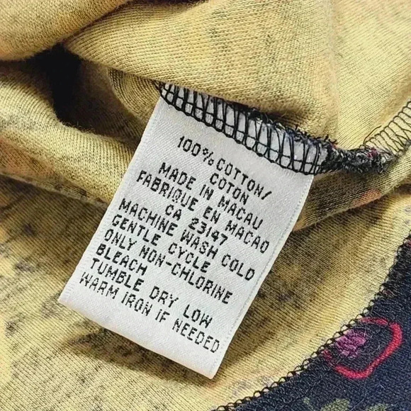 Talbots Womens Long Sleeve Multicolor Floral Print Cotton Maxi Dress Size L 8PT - Picture 4 of 8